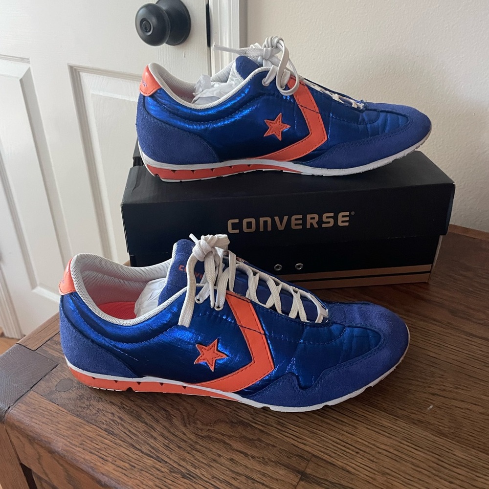 **RETRO** Converse Vibrant Electric Blue and Orange Athletic Shoes